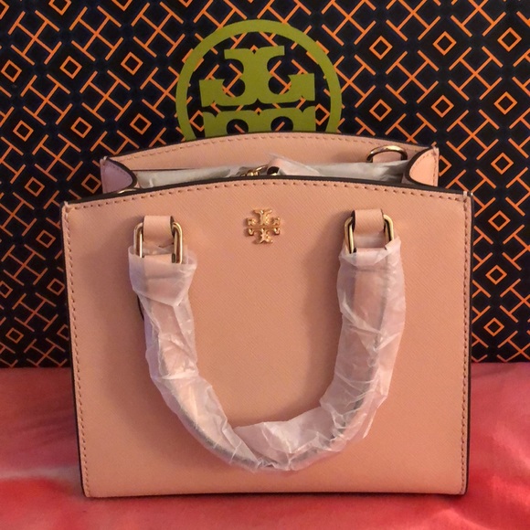 Tory Burch Emerson Micro Satchel in Pink Quartz - Picture 9 of 10